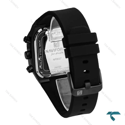 ساعت مچی نیوی فورس NF8037 مردانه سه موتوره فول مشکی NaviForce-7683-G