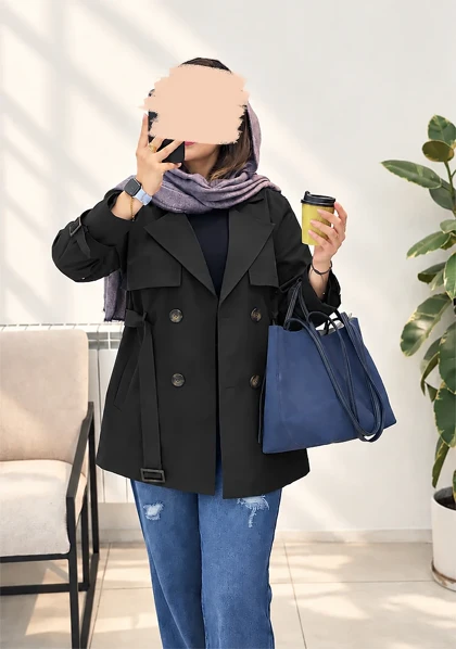 ترنچ کت آستردار ریوا