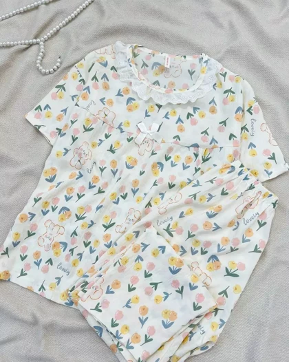 ست بلوز و شلوار راحتی کد 5470