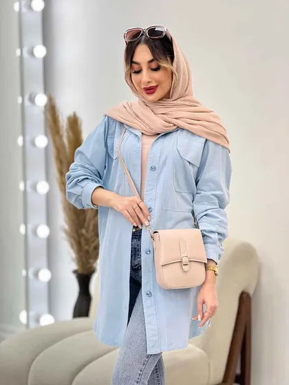 مانتو دو جیب پیله