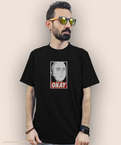 تیشرت مردانه و زنانه طرح وان پانچ من شخصیت سایتاما کد 899