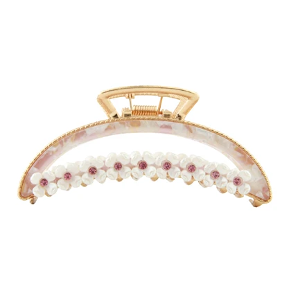 کلیپس زنانه مدل فلزی گل