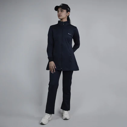 ست سویشرت و شلوار زنانه نایک مدل DS-Dri Fit-4K1058 سرمه ای