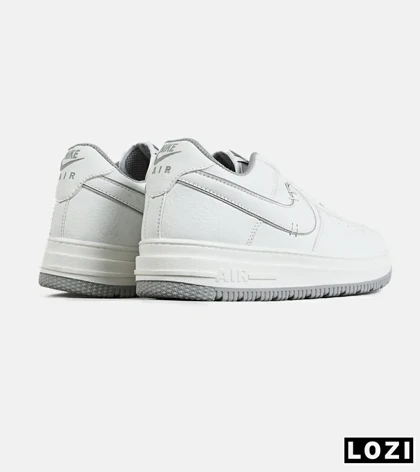 کفش کتانی بزرگ پا سفید طوسی NIKE AIR FORCE مدل 7646