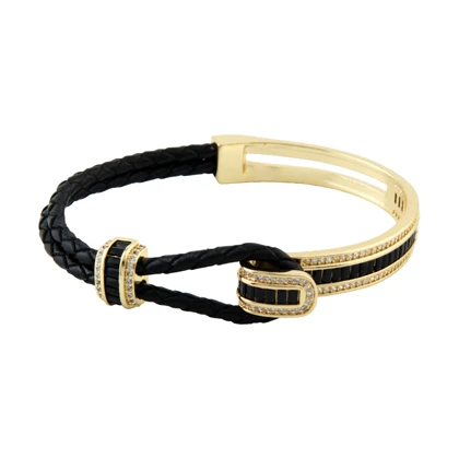 دستبند زنانه طرح بنگل بولگاری