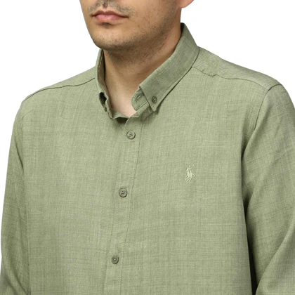 پیراهن آستین بلند لینن مردانه برند مد مدل 1410592