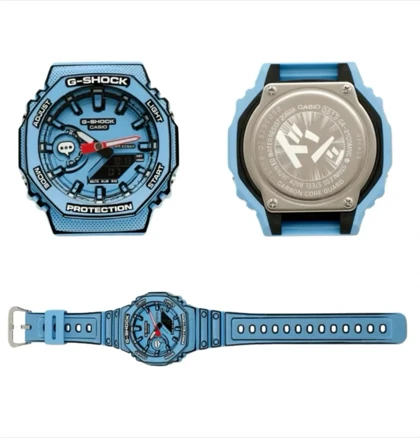ساعت جی شاک 2100 آبی کارتنی