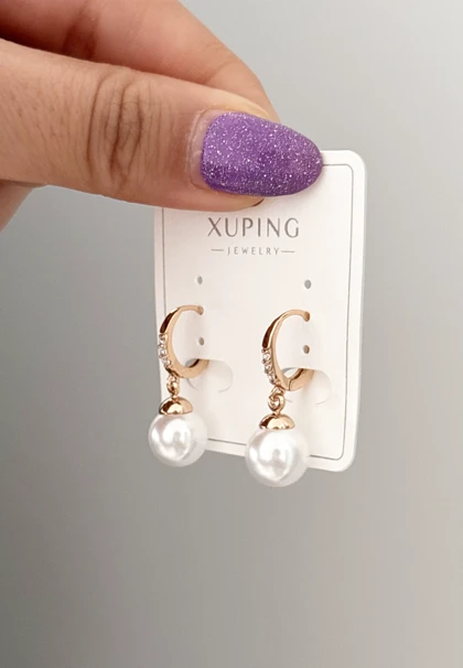 گوشواره مرواریدی زنانه ژوپینگ 802