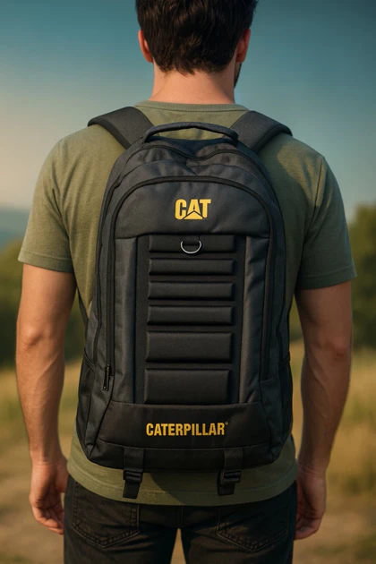 کوله پشتی Cat مشکی مدل payam