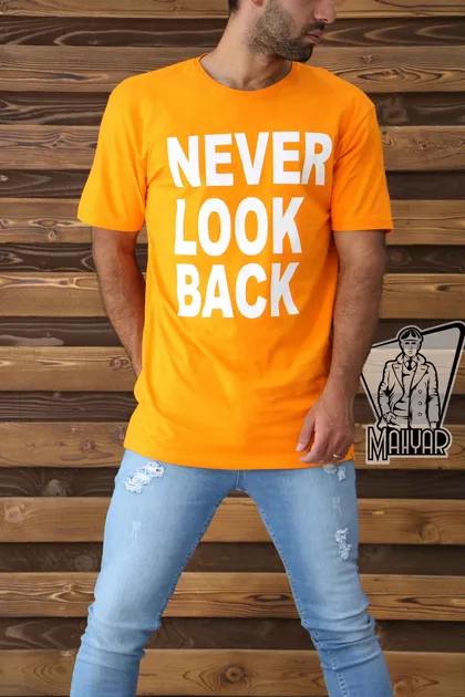 تیشرت آستین کوتاه NEVER LOOK BACK