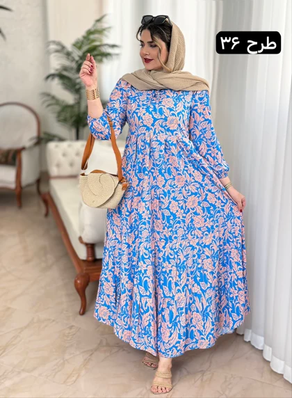 پیراهن فلور آذین کد 1501