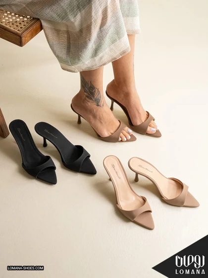 صندل پاشنه سنتونی لومانا - کد 2724