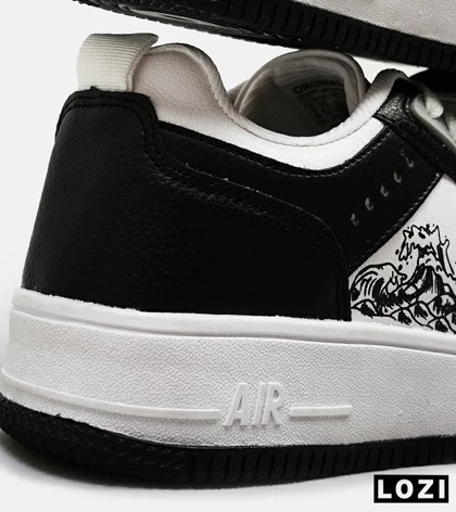 کفش کتانی مردانه مشکی سفید NIKE AirForce Draw