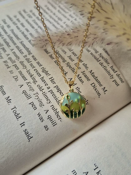 گردنبند لاکت میناکاری