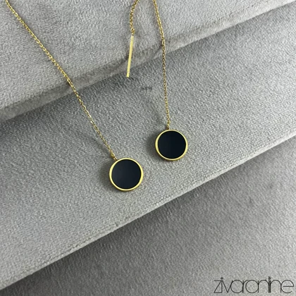 گوشواره زنانه بخیه ای طرح بولگاری 20422