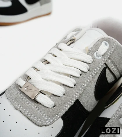 کفش مردانه و زنانه طوسی مشکی سفید NIKE AIR FORCE مدل 5345