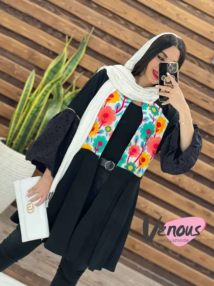 مانتو عروسکی بالا گلدوزی
