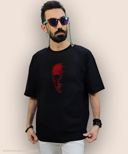 تیشرت لش مردانه و زنانه طرح اسکلت مرگ کد 931