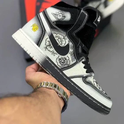 کتانی ویتنامی نایک ایر جردن وان ساق‌دار دیا د مورتوس فامیلیا Nike Air Jordan 1 High Zoom CMFT 2 Día De Muertos