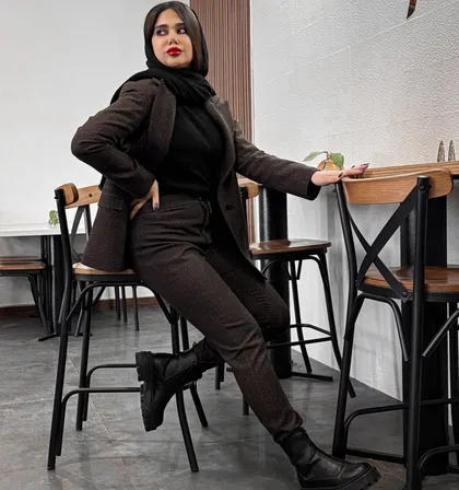 کت و شلوار پاییزه شاین دار