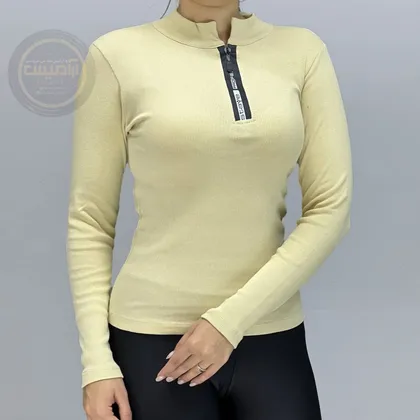 بلوز نیم زیپ کبریتی
