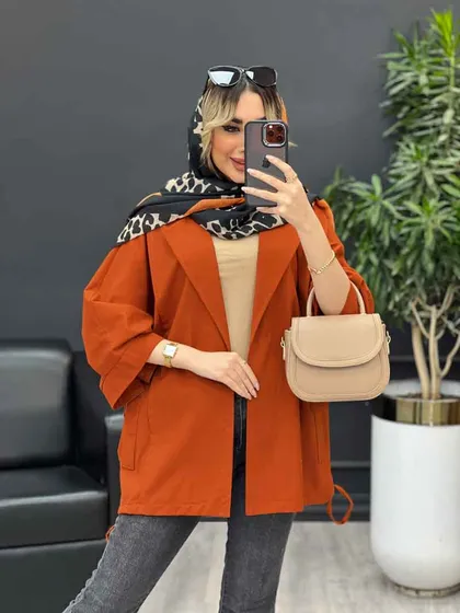 مانتو لینن جیب نما پایین گت