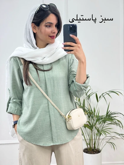 مانتو شومیزی گلی