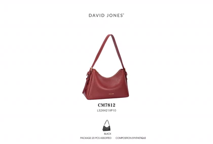 کیف دستی زنانه چرم مصنوعی دسته دار دیوید جونز DAVIDJONES