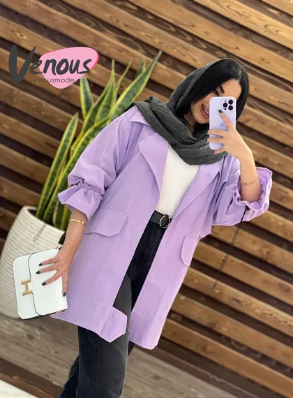 مانتو آستین گت یقه پاگن