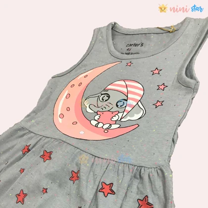 سارافن کارترز طرح ماه و ستاره خاکستری