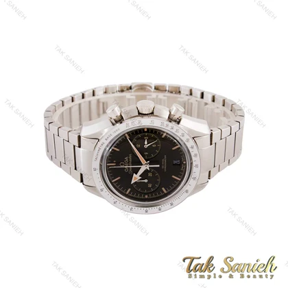 ساعت امگا اسپیدمستر مردانه نقره ای صفحه مشکی Omega-4551-G