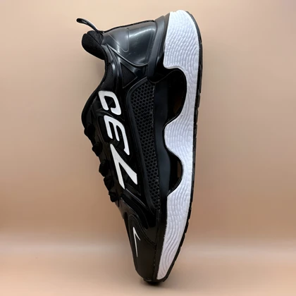 کتانی زنانه مشکی براق لژدار مدل 730