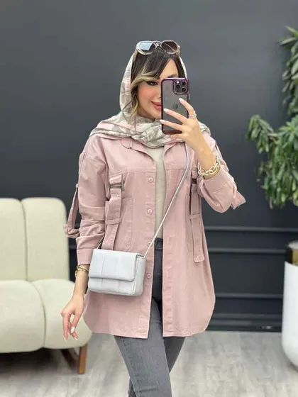 مانتوجلو سگک آستین پاگن