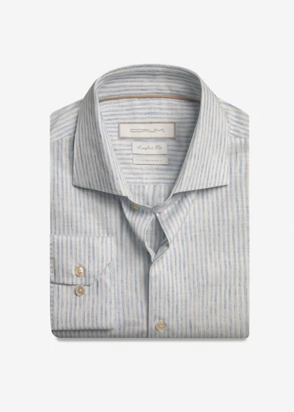 پیراهن راه راه لینن 2610104