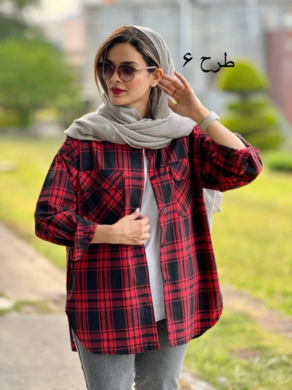 مانتو چهارخونه آوا