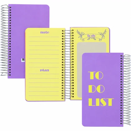 دفترچه یادداشت 160 برگ دوکا DOKA مدل TO DO LIST سیمی جلد سخت