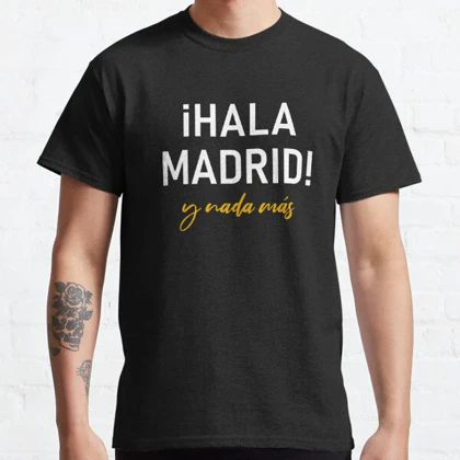 تیشرت ورزشی رئال مادرید | تیشرت Real Madrid CF طرح Hala Madrid کد 143432