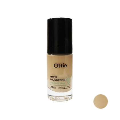 کرم پودر اوتی - ottie foundation مدل 24 شماره 100 حجم 30 میلی لیتر