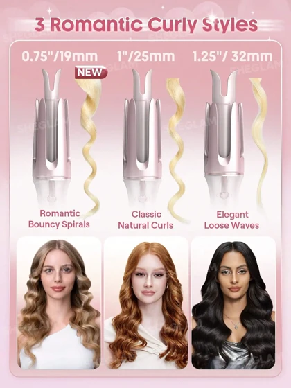 دستگاه کرلی مو شیگلم Sheglam مدل Cupid’s Charm One-Touch
