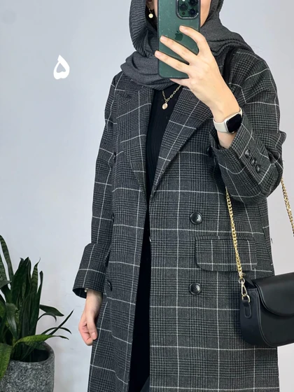 پالتو پشمی آستردار ترنج