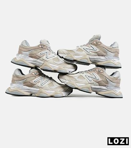 کفش کتانی مردانه و زنانه کرم طوسی NEW BALANCE 9060
