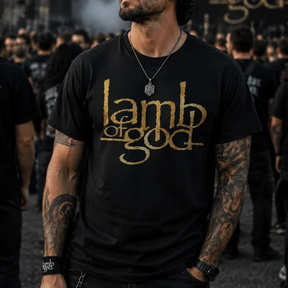 تیشرت طرح گروه متال لمب او گاد lamb.of.gad کد 03