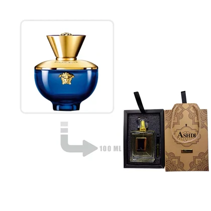 عطر ادکلن ورساچه پور فم دیلان بلو زنانه 100 میل اشدی Versace Pour Femme Dylan Blue for Woman Ashdi 100ml