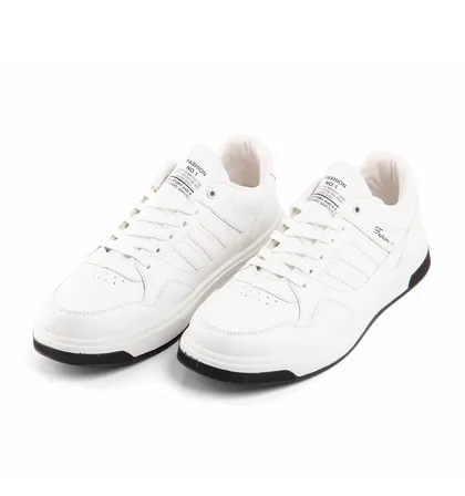 کفش اسپرت Adidas مردانه سفید بندی چرم مصنوعی43530