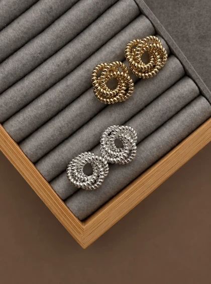 گوشواره دایره طنابی