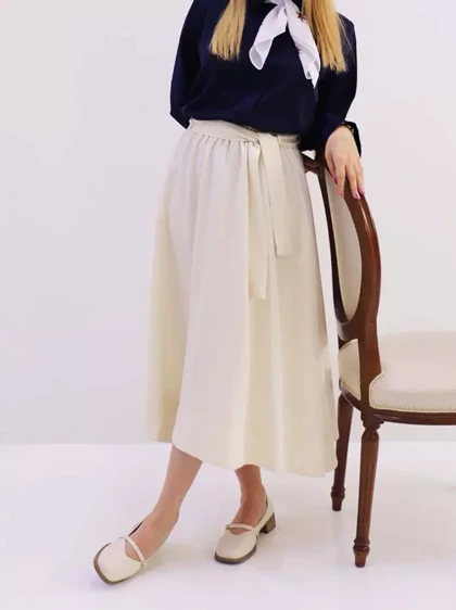 دامن زنانه لینن کره‌ای لیندی (Lindy) سین استایل