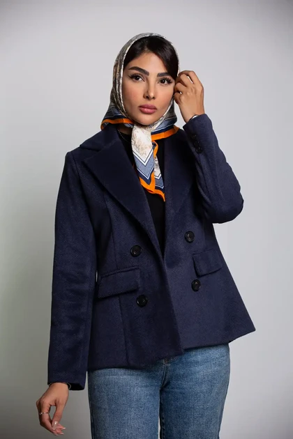 پالتو کت چهار دکمه جناقی