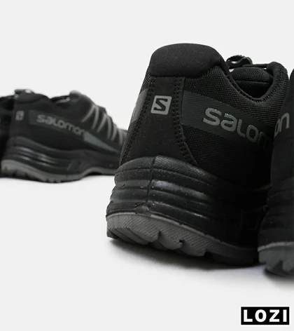 کفش کتانی کوهنوردی مردانه و زنانه مشکی طوسی Salomon Speedcross 5 Trail