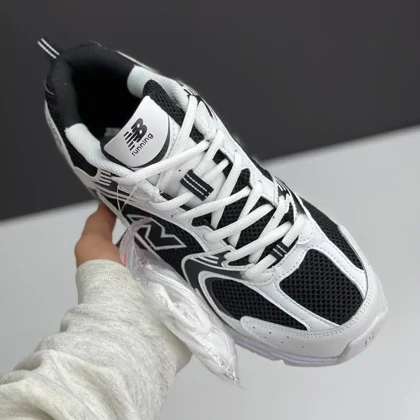 نیو بالانس 530 سفید مشکی New Balance 530 White Black