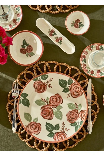 کاسه 3 تکه Bella Maison مدل Rose چینی - چندرنگ